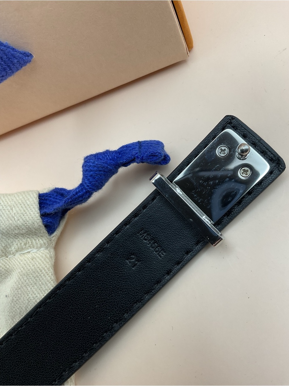 Louis Vuitton Black Monogram Leather Double-Wrap Bracelet - Picture 3 of 7